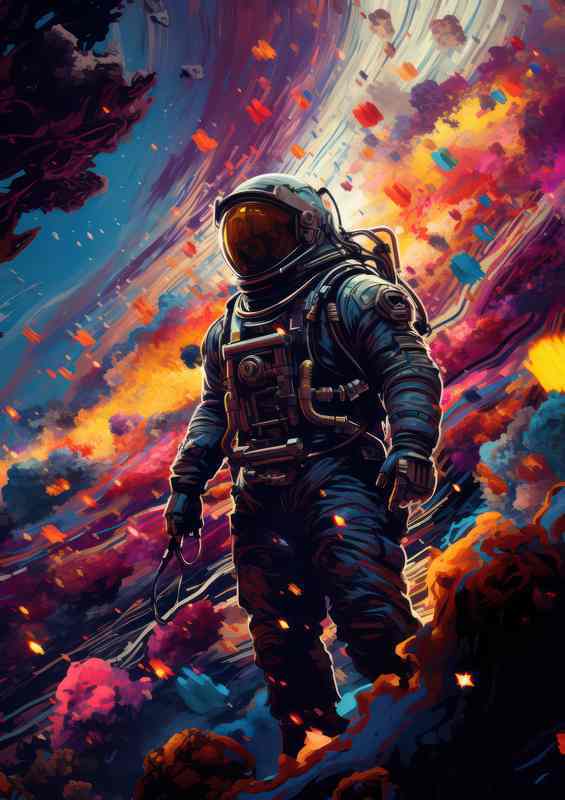 Uncharted Cosmos The Exploration of Space Frontiers | Metal Poster