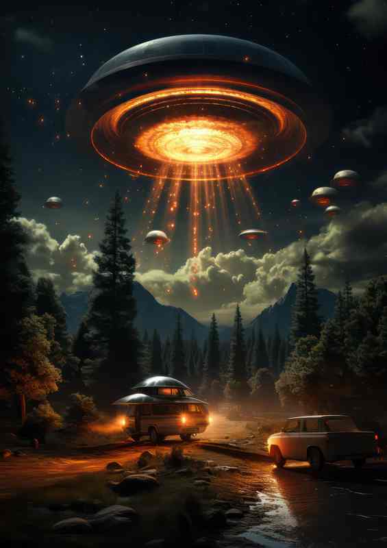 paceship Sightings Delving into UFO Mysteries | Poster