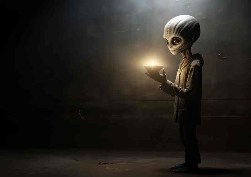 Galactic Mysteries Unraveling Alien Secrets | Metal Poster