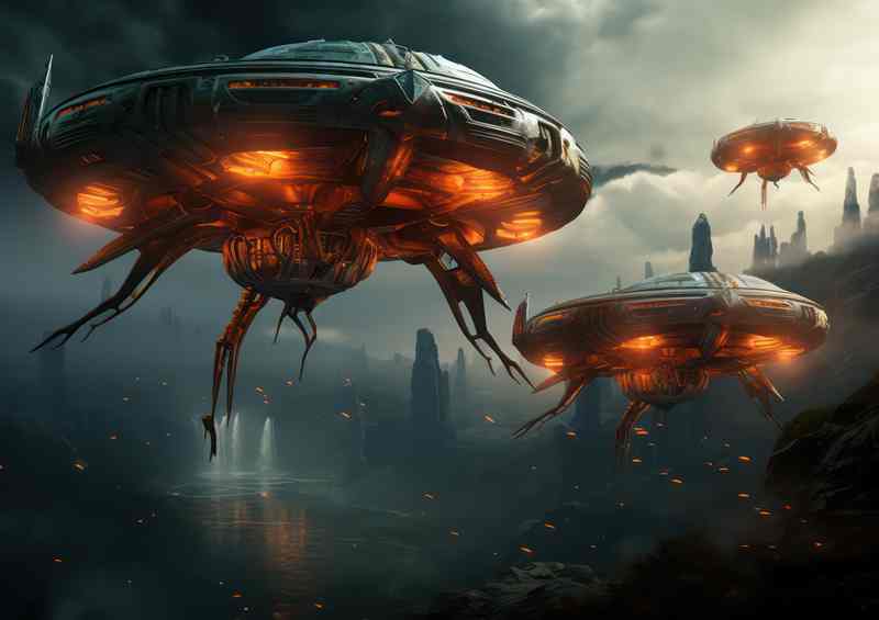 Interstellar Visitors UFO Phenomena Unveiled | Poster