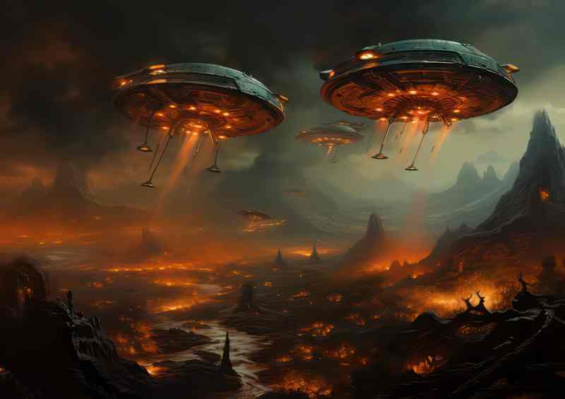 UFO Chronicles Tales of the Unexplained | Metal Poster