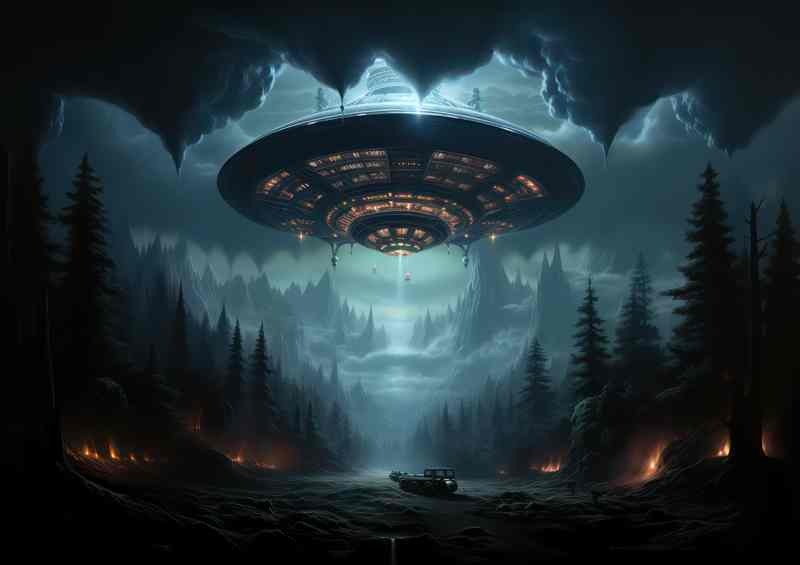 UFO Unveiled Exploring Alien Encounters | Di-Bond