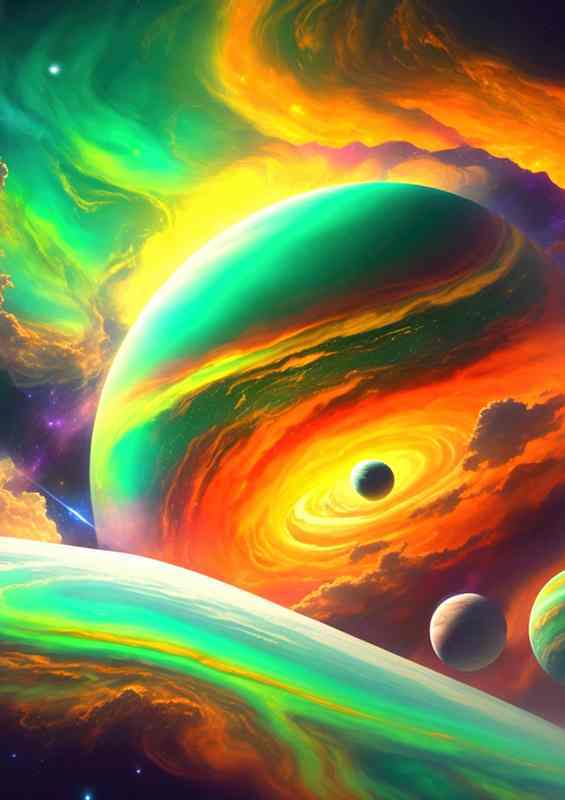 Beyond the Stars The Enchantment of Nebula | Metal Poster