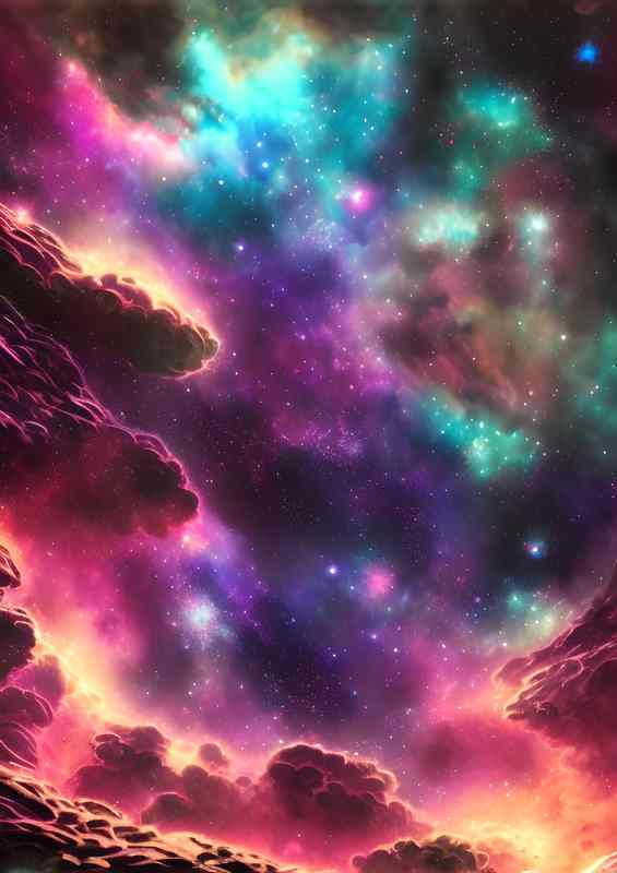 Celestial Spectacle The Magnificence of Space Nebula | Canvas