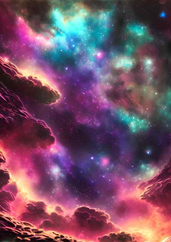 Celestial Spectacle The Magnificence of Space Nebula | Di-Bond
