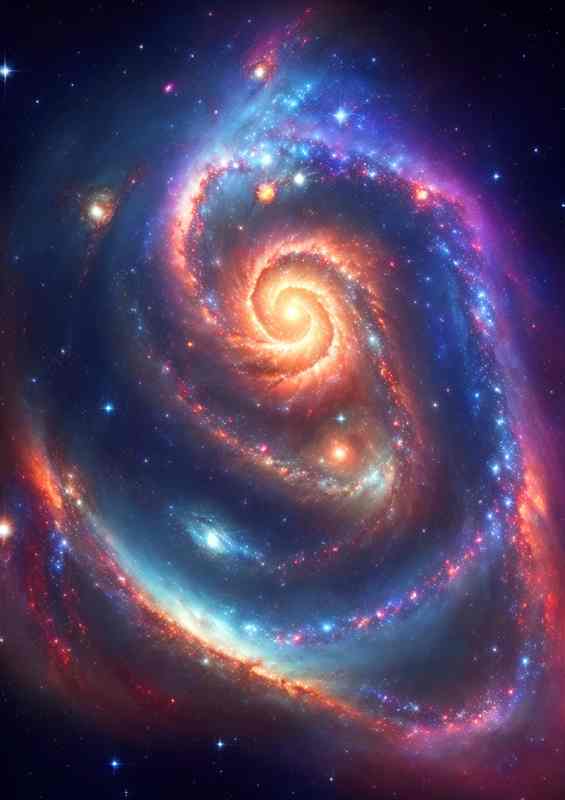 Cosmic Ballet The Dance of Nebulous Clouds | Di-Bond