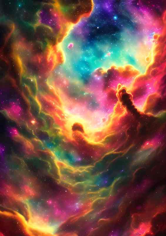 Galactic Blossoms The Beauty of Nebula | Di-Bond