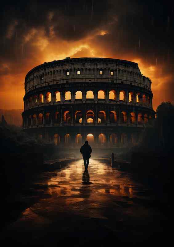 Alone In Rome | Canvas
