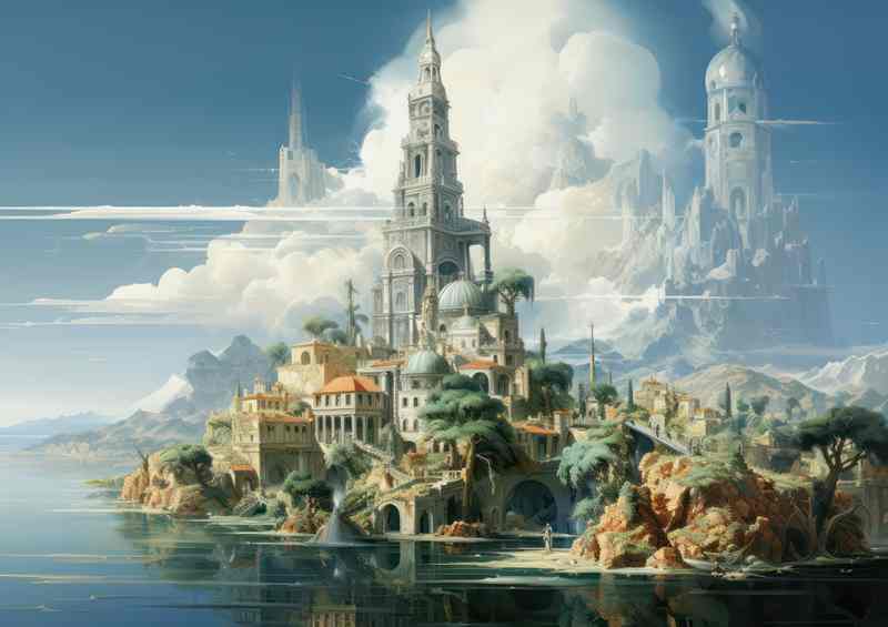 Aqua Force Tall Fantasy Towers | Poster
