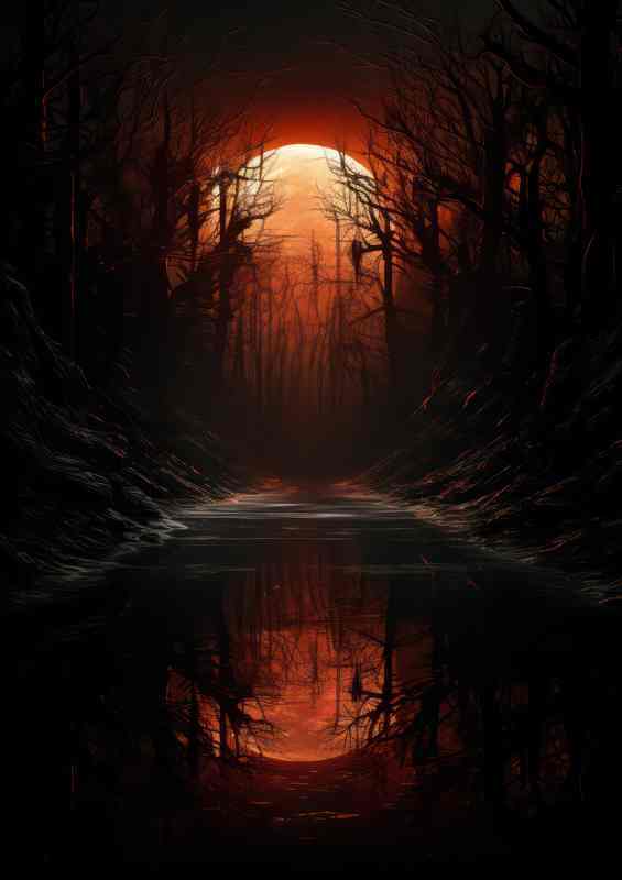 Forests Midnight Charm Natures Enchanted Embrace | Poster