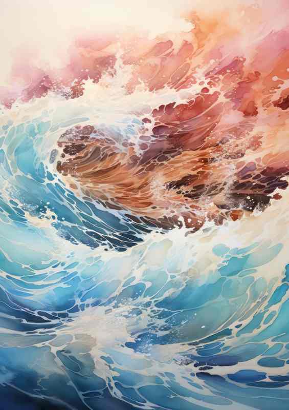 haos in Color A Restless Sea | Metal Poster