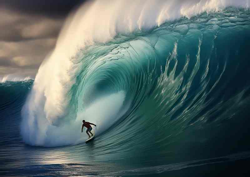 Majestic Ocean With Crashing Mighty Waves | Metal Poster