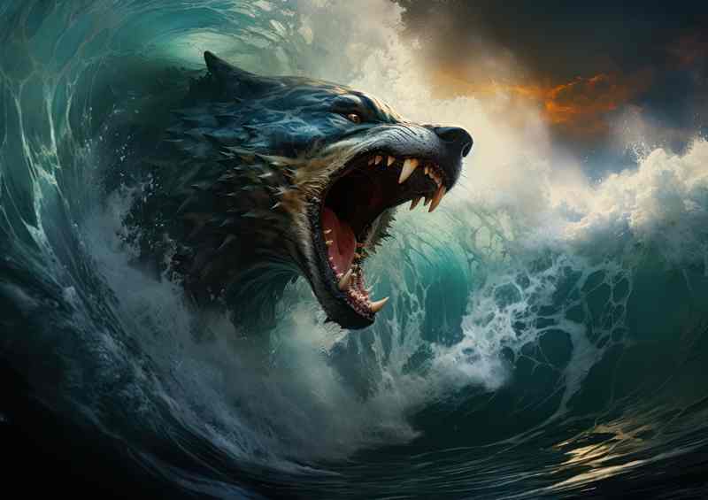 Majestic Sea Waves Show Their Power | Poster