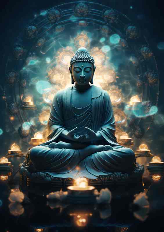 Discover the Untold Secrets of Buddha's Divine Grace | Metal Poster