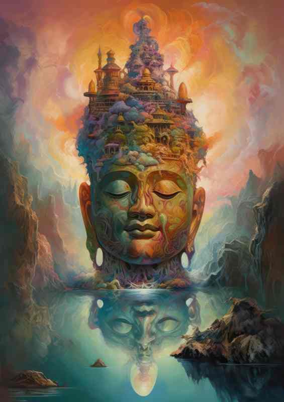 Divine Grace Buddhas Illuminated Presence | Di-Bond