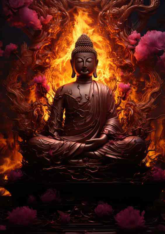 Eternal Awakening The Mystical Journey to Buddhas Embrace | Canvas