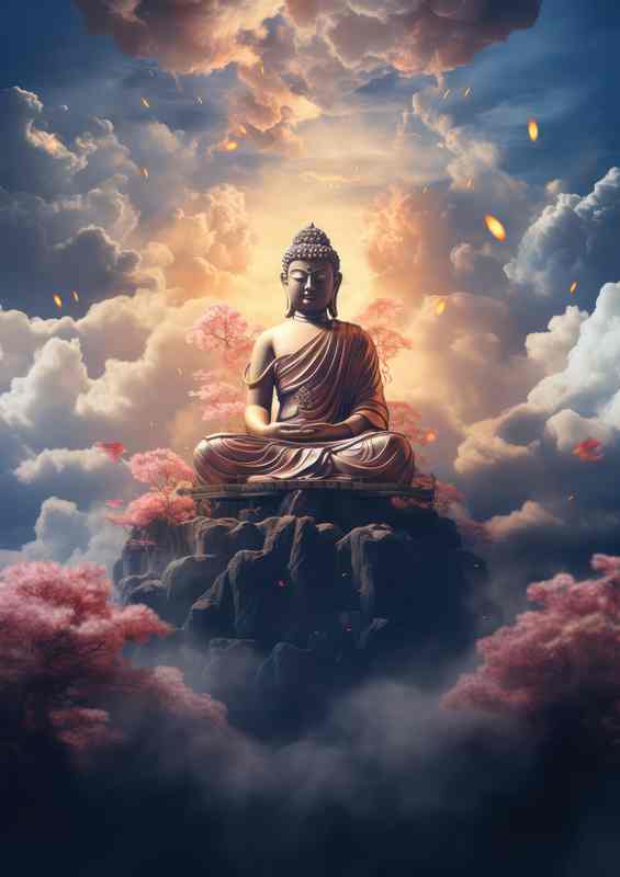 Exploring Buddhas Path A Journey of Divine Enlightenment | Canvas