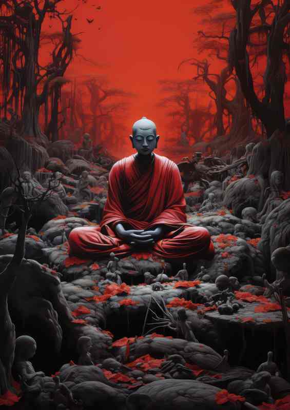Graceful Enlightenment Exploring Buddhas Divine Presence | Canvas