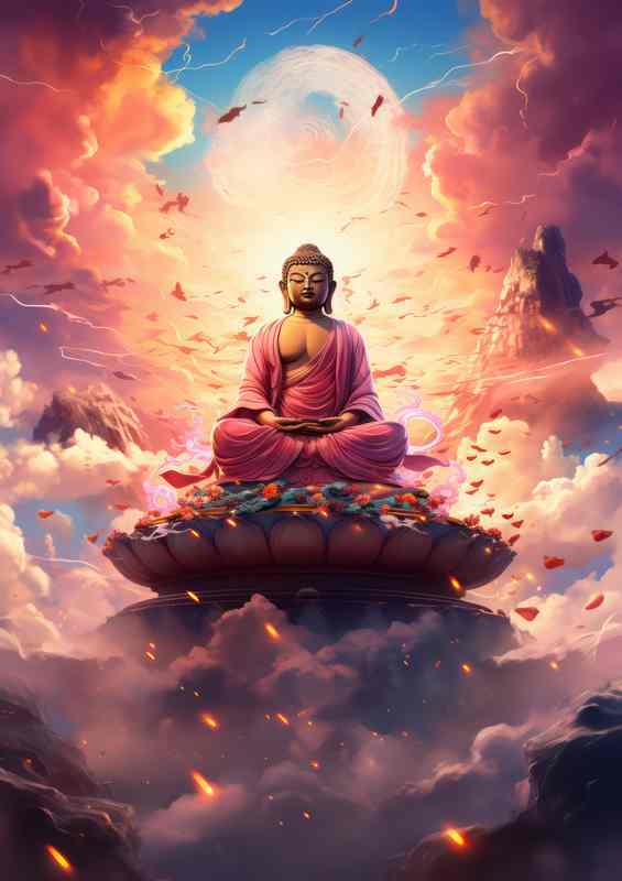 Illuminated Awakening Buddhas Path to Spiritual Bliss | Poster