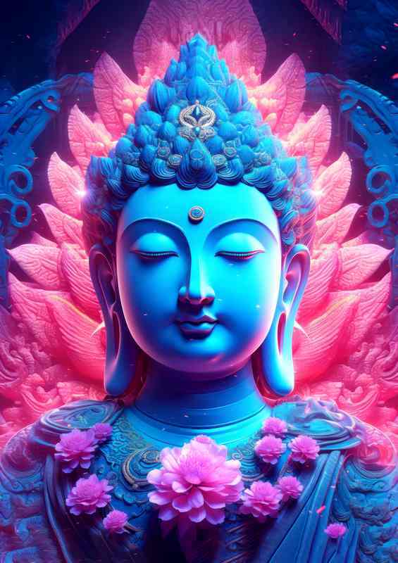 Lotus of Enlightenment Mystical Buddhas Bloom | Canvas