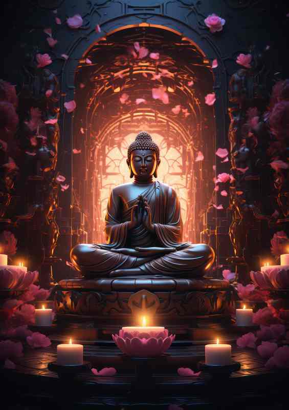 The Mystical Essence of Buddhas Illuminated Path | Poster