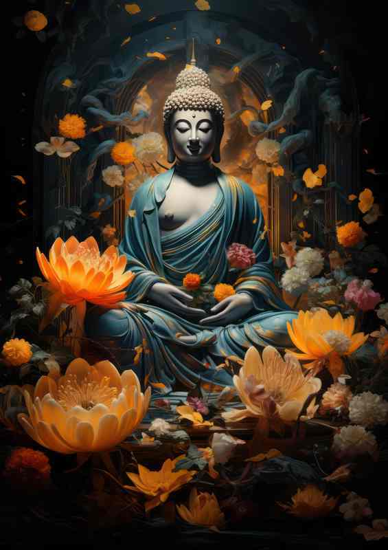 The Radiant Aura of Buddha Discovering Divine Grace | Poster