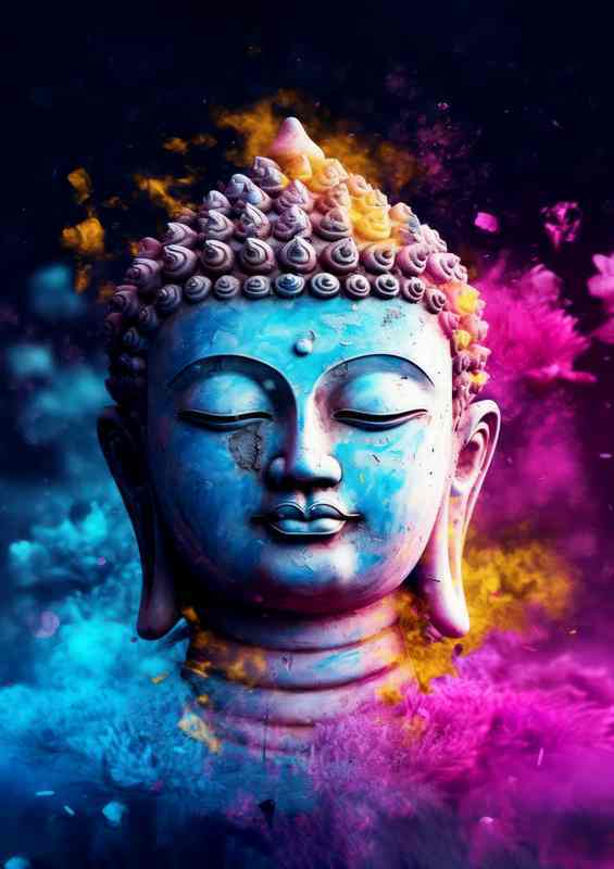 The Transcendent Glow of the Sacred Bodhisattva | Di-Bond