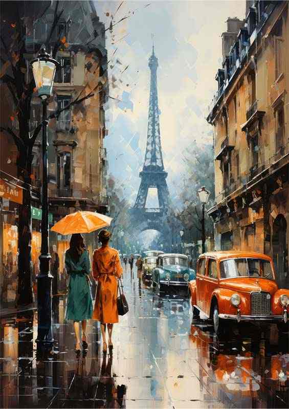 Paris Eiffel Tower Poster | Street Scene