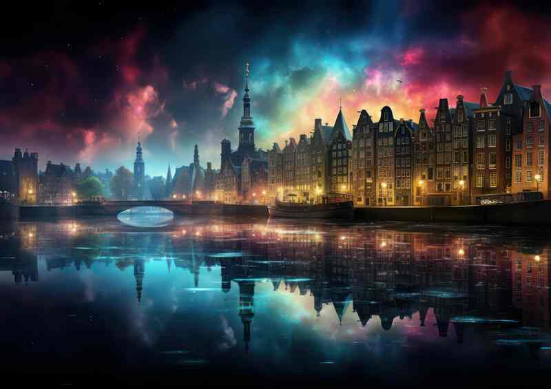 Nightlights of Amsterdam | Reflections in the Canal