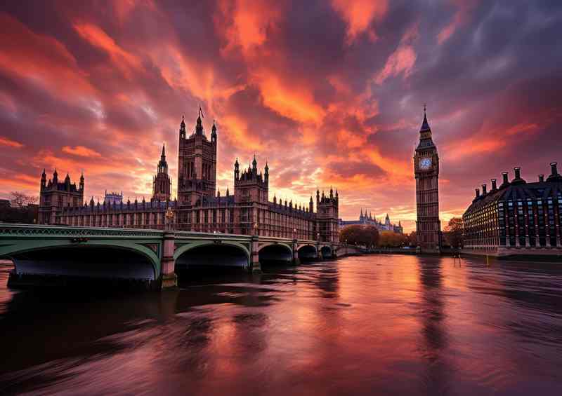 PurpleSky Reflection in Water | Di-Bond