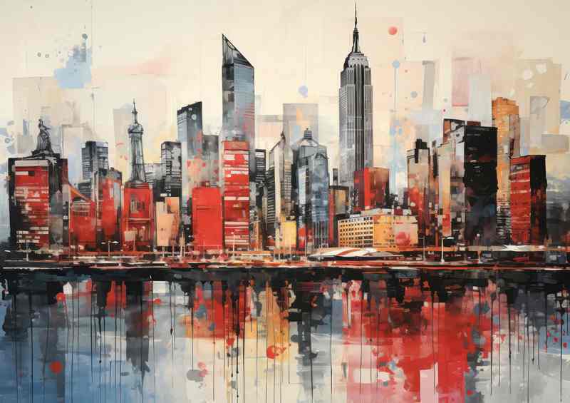 Metro Marvels Skyline Sights Poster