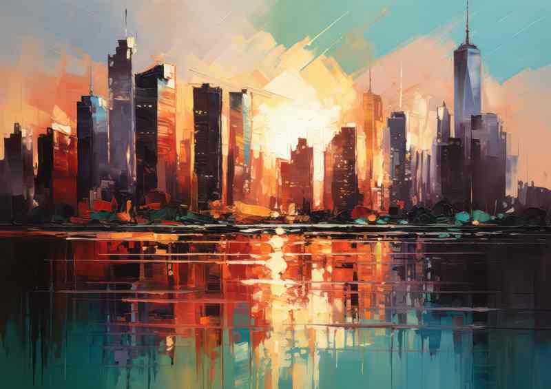 City Reflections | Large Skyline Poster