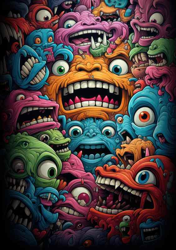 Abstract Expressive Faces Explored | Canvas