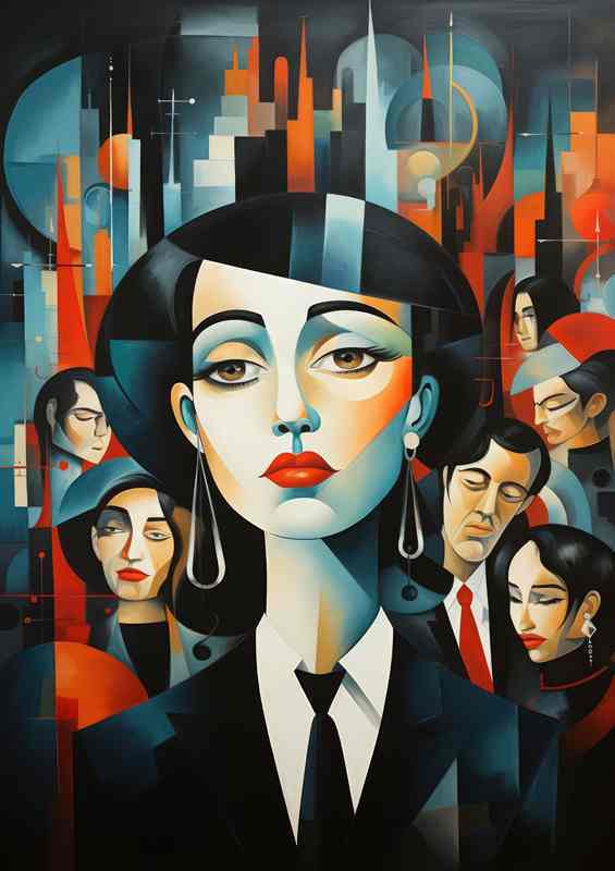 Abstract Faces Artistic Impressions | Di-Bond
