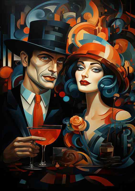 Abstract Faces Surreal Art | Poster
