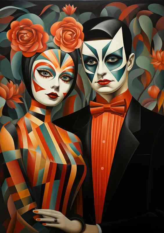 Abstract Faces Visionary Art | Di-Bond