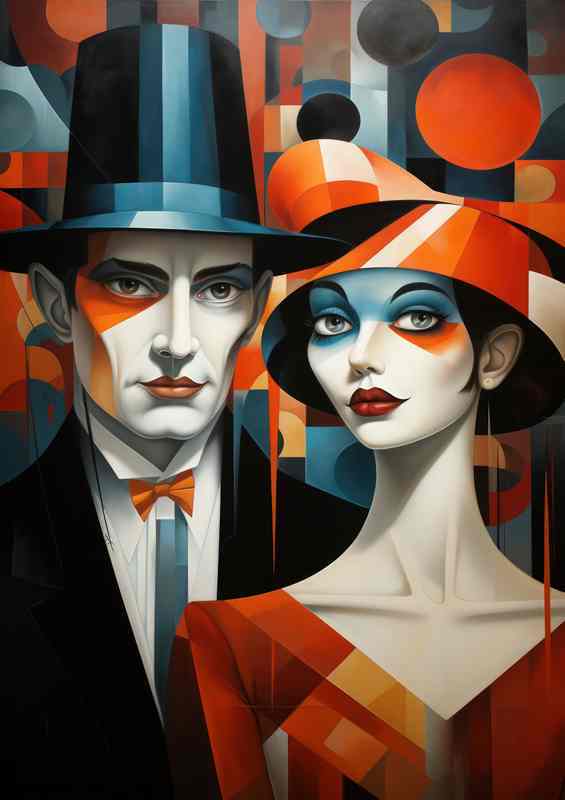 Abstract Faces in Color | Canvas