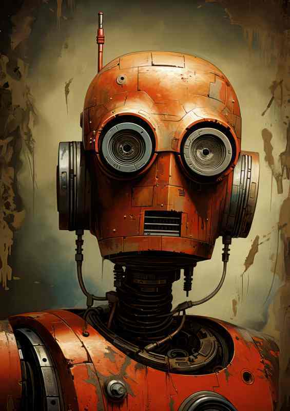 Artificial Entities Robotic Faces | Metal Poster
