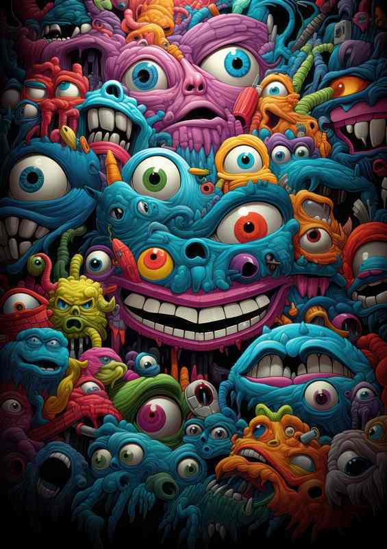 Creative Abstract Faces Gallery | Poster