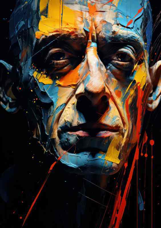 Cubist Contours Reimagining the Human Face | Di-Bond