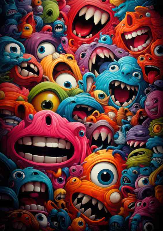 Innovative Abstract Face Creations | Poster