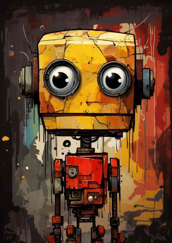 Mechanical Marvels Abstract Faces | Canvas