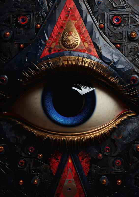 Mosaic of the Mind Abstract Faces Revealed | Di-Bond