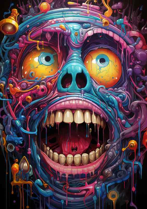 Spectrum of Emotions Abstract Facial Art | Canvas