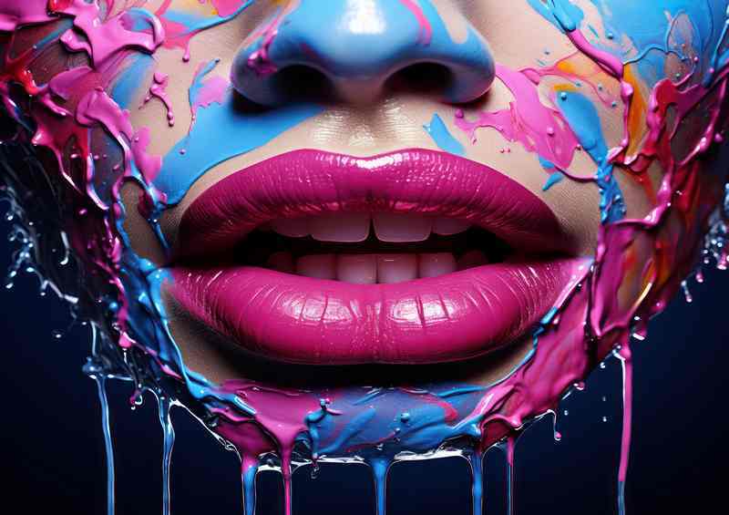 Mystique Visage A Study in Abstract Faces | Poster