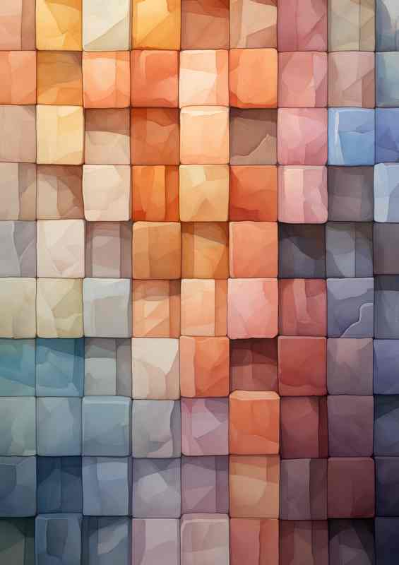 Abstract Color Discoveries Shapes that Alter Perception | Di-Bond