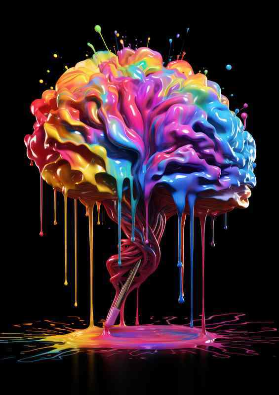 Abs Color Inspire PureColorExplosMind | Poster