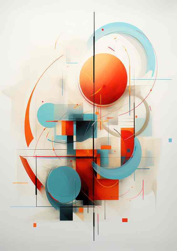 Abstract Color Mysteries Sohere and Shape | Poster