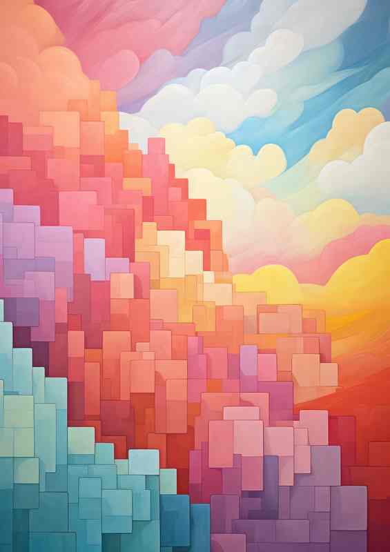 Abstract Shapes and Color A Dance of Artistic Expression | Poster