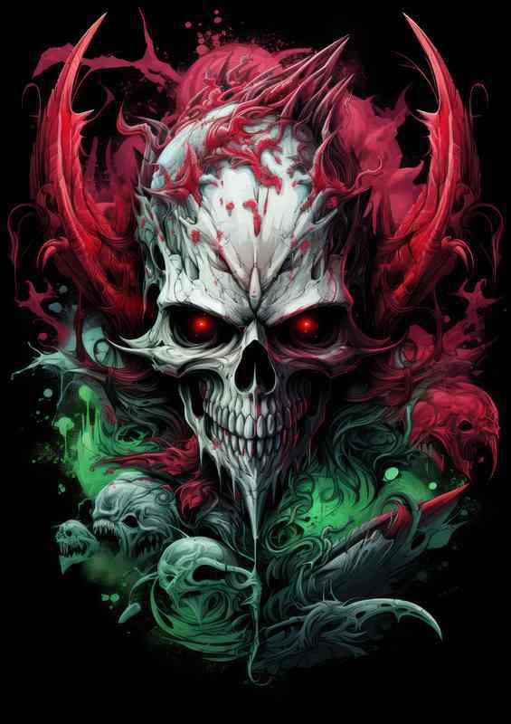 Skeleton Stories Tales from the Crypt | Metal Poster